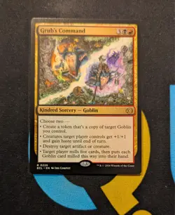 Grub's Command Rare ECL 228 Lorwyn Eclipsed MTG - Image 1
