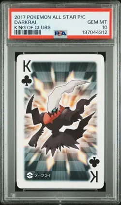 Pokemon All Star Darkrai King of Clubs Playing Poker Card 2017 PSA 10 GEM MINT - Image 1