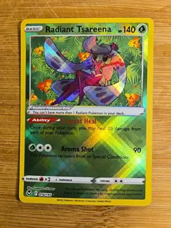 Radiant Tsareena 016/195 - SWSH: Silver Tempest Radiant Rare - Pokemon TCG (NM) - Image 1