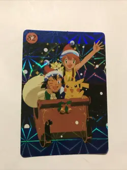 Gengar Lickitung Pikachu Holo 1996 Japan Pokemon Vending Machine Sticker Card - Image 2