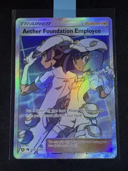 Aether Foundation Employee SV81/SV94 Hidden Fates: Shiny Vault Holo - Image 1
