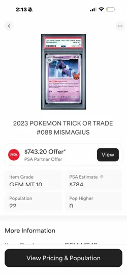 PSA 10! RARE Mismagius 088/193 Low Pop Pokemon Gem Mint MAKE OFFER - Image 2