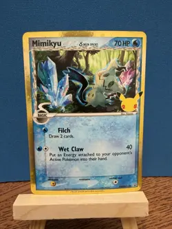 Pokemon TCG Mimikyu SWSH136 Delta Species Promo Holo Celebrations LP - Image 1