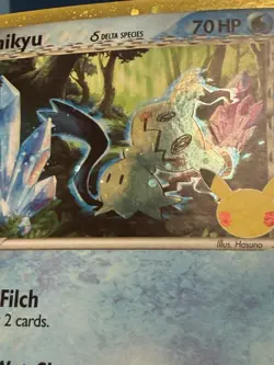 Pokemon TCG Mimikyu SWSH136 Delta Species Promo Holo Celebrations LP - Image 3