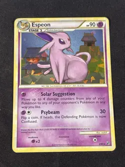 Espeon 2/90 Holo Undaunted HGSS Shattered Pokemon - Image 1
