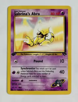 Sabrina's Abra 2000 Pokemon Gym Challenge 1st Edition #93/132 * Mod Play - Image 1