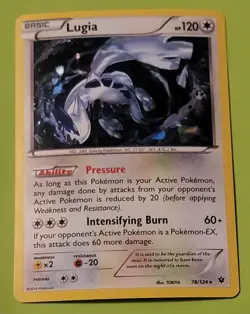 Pokemon TCG Lugia Fates Collide 78/124 Exclusive Cracked Ice Holo - Image 1