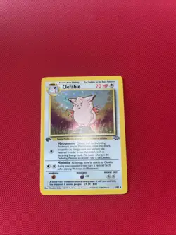 Pokemon Clefable 1/64 1st Edition Jungle Vintage Holo Rare LP 💫 - Image 1