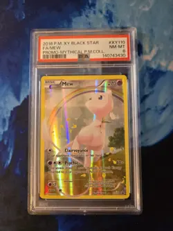 Pokemon TCG Mew XY110 Black Star Promo PSA 8 - Image 1