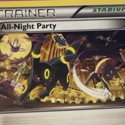 Pokemon All-Night Party 96/122 Breakpoint 2016 Trainer Stadium Regular NM - Image 2