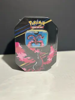 Pokemon TCG: Crown Zenith Galarian Moltres Tin - 4 Pack TCG - Clean Sealed Box - Image 1