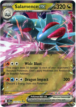 Salamence ex - 114/159 - Journey Together - English - NM/M - Pokemon - Image 1