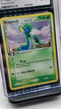 Dragonair Delta - Pokemon EX Dragon Frontiersd Reverse Holo 28/101 (CGC 10) - Image 2