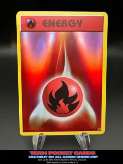 Fire Energy 92/108 Holo, Evolutions, Pokemon, LP - Image 1