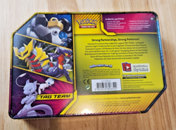Pokemon TCG Mew & Mewtwo GX Tag Team Tin FACTORY SEALED - Image 2