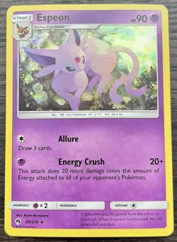 Espeon - (Cosmos Holo) 089/214 Pokemon TCG Blister Exclusives Holo MINT NM - Image 1