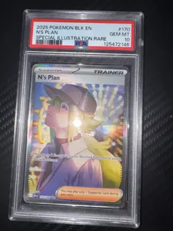 Pokemon TCG N's Plan 170/86 Special Illustration Black Bolt PSA 10 - Image 1
