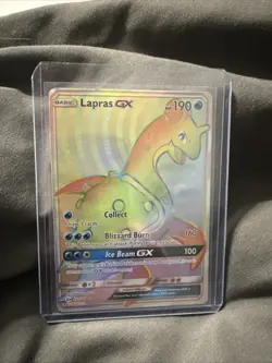 Lapras GX 151/149 Rainbow Secret Rare Pokemon Sun & Moon Base 2017 - Image 1