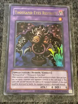 Thousand-Eyes Restrict - YuGiOh! RP02-EN021 Ultra Rare LP (factory wear) - Image 1