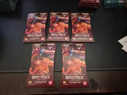 One Piece TCG PARAMOUNT WAR English (OP-02) Sleeved Booster Pack 5 LOT - Image 2