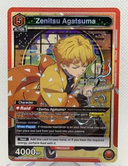 Union Arena Demon Slayer Zenitsu Agatsuma UE05BT/KMY-1-071 SR - Image 1