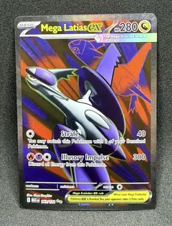Mega Latias ex 163/132 Me01: Mega Evolution Holo NM - Pokemon Card - Image 1