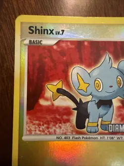 Pokemon Card 2007 Diamond & Pearl - Shinx 98/130 Reverse Holo LP - Image 2