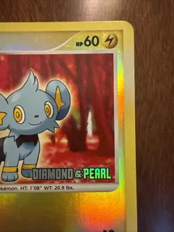 Pokemon Card 2007 Diamond & Pearl - Shinx 98/130 Reverse Holo LP - Image 3