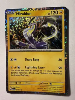 Pokemon Miraidon M24en 003/015 McDonald's Promo Holo Card NM - Image 1
