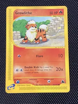 Pokemon Card - Growlithe Skyridge 62/144 Non-Holo - Image 1