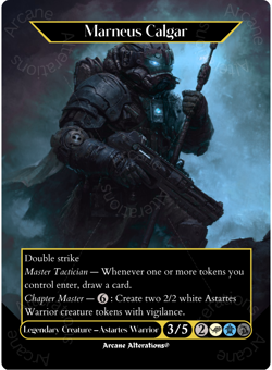 Marneus Calgar - Full Art Altered Art Custom Proxy Cards - Image 1
