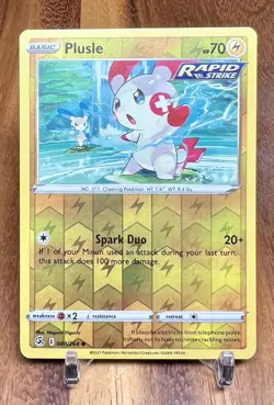 Plusle 089/264 Reverse Holo Fusion Strike Pokemon Card NM - Image 1