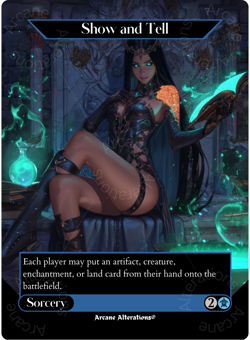 Show and Tell - Full Art Altered Art Custom Proxy Cards - Image 1