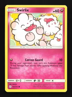 Swirlix 153/236 LP Cosmic Eclipse English Pokemon Card TCG - Image 1