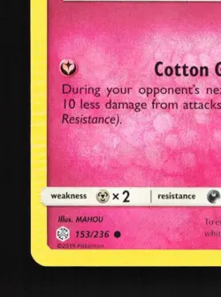 Swirlix 153/236 LP Cosmic Eclipse English Pokemon Card TCG - Image 2