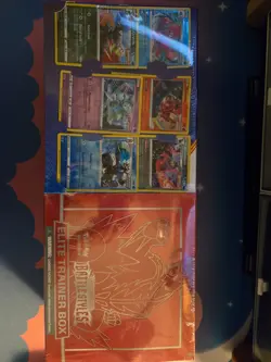 Pokemon sword and shield battle styles elite trainer box red with six bonus card - Image 1