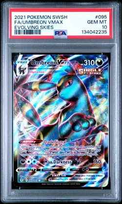 PSA 10 Umbreon Vmax Evolving Skies 095/203 GEM MINT Graded Pokemon Card - Image 1