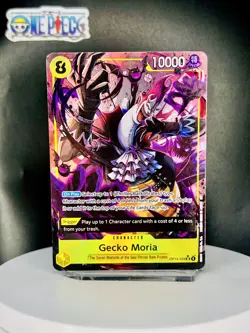 One Piece Card Game 🏴‍☠OP14-104 Gecko Moria SR NM Alt Art Foil ENGLISH - Image 1