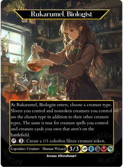 Rukarumel, Biologist - Full Art Altered Art Custom Proxy Cards - Image 1