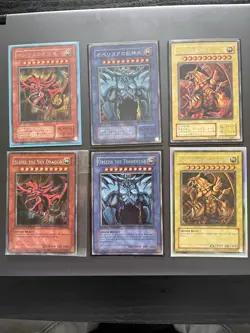 Yu-Gi-Oh! Konami Limited Edition Holo Slifer Obelisk Ra 6 Cards English - Image 2