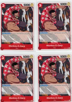 ONE PIECE Card Game Pillars of Strength MONKEY.D.GARP X4 OP03-014 UC ENGLISH - Image 1