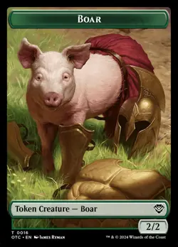Boar // Drake Double-sided Token - MTG Cards Shop - Image 1