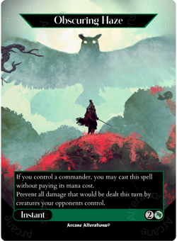 Obscuring Haze - Full Art Altered Art Custom Cards - Image 1
