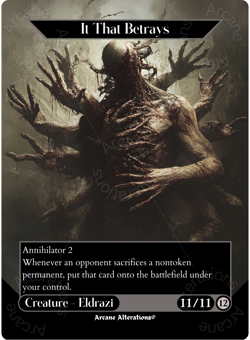 It That Betrays - Full Art Altered Art Custom Proxy Cards - Image 1
