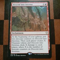 Mtg Descent into Avernus NM/M Commander Legends: Battle for Baldur's Gate Rare - Image 1