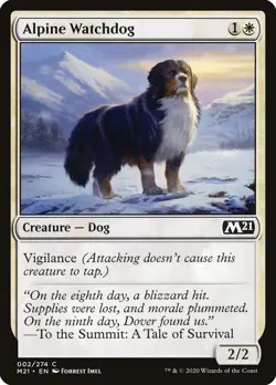 NM - Foil - Alpine Watchdog - 2 - Core Set 2021 - Image 1