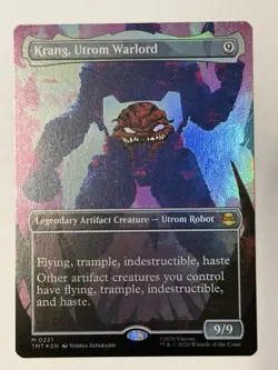 Krang, Utrom Warlord - Foil - Borderless Teenage Mutant Ninja Turtles MTG - Image 1