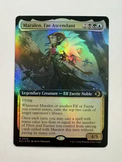 Maralen, Fae Ascendant (Extended Art, Foil) - Lorwyn Eclipsed - LP MTG - Image 1