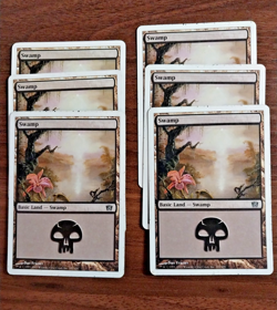 6x Swamp Basic Land (#341) - MP - 8th/9th Edition - SPARROW MAGIC mtg - Image 1