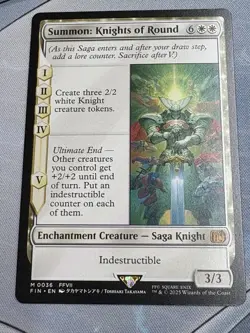 MTG Summon: Knights of Round English Final Fantasy FIN NM M0036 - Image 1